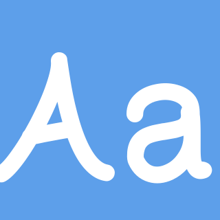 blue fonts - iFontMaker Gallery